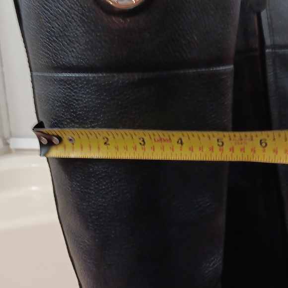 TORY BURCH Black Leather Boots Size 8 1/2M - Picture 4 of 10